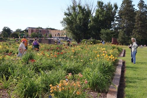 Toured NDSU gardens